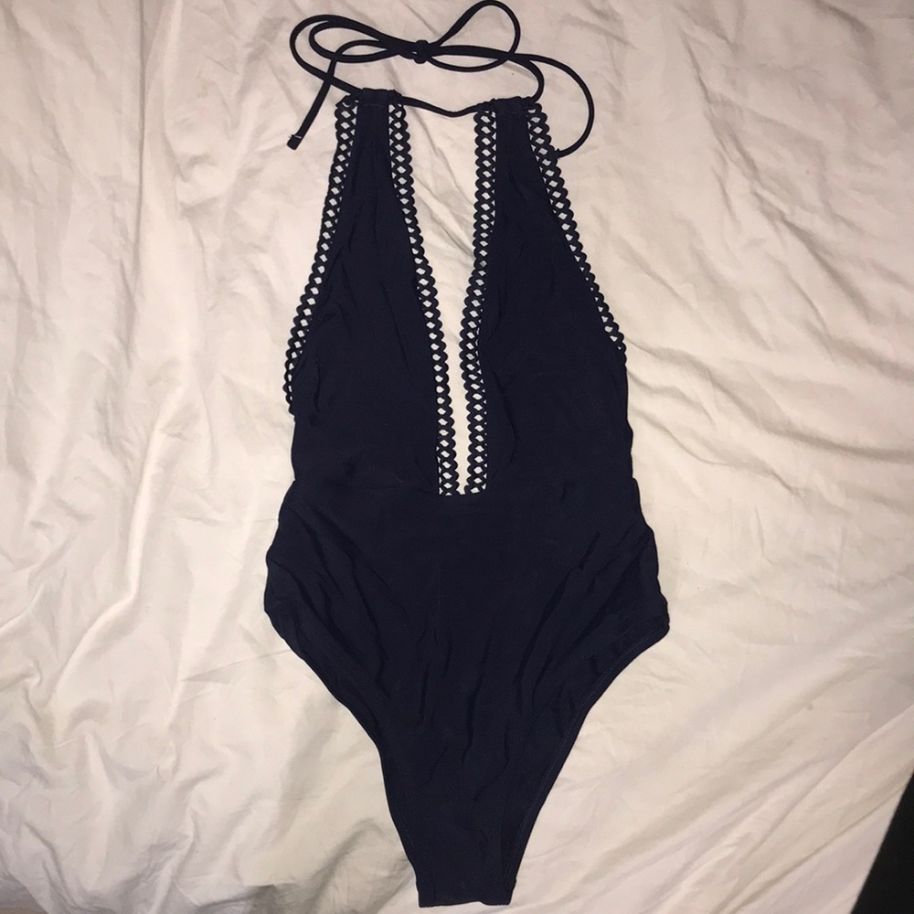 Aerie Navy One Piece Swimsuit